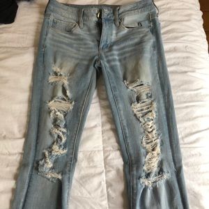 american eagle skinny jeans worn once